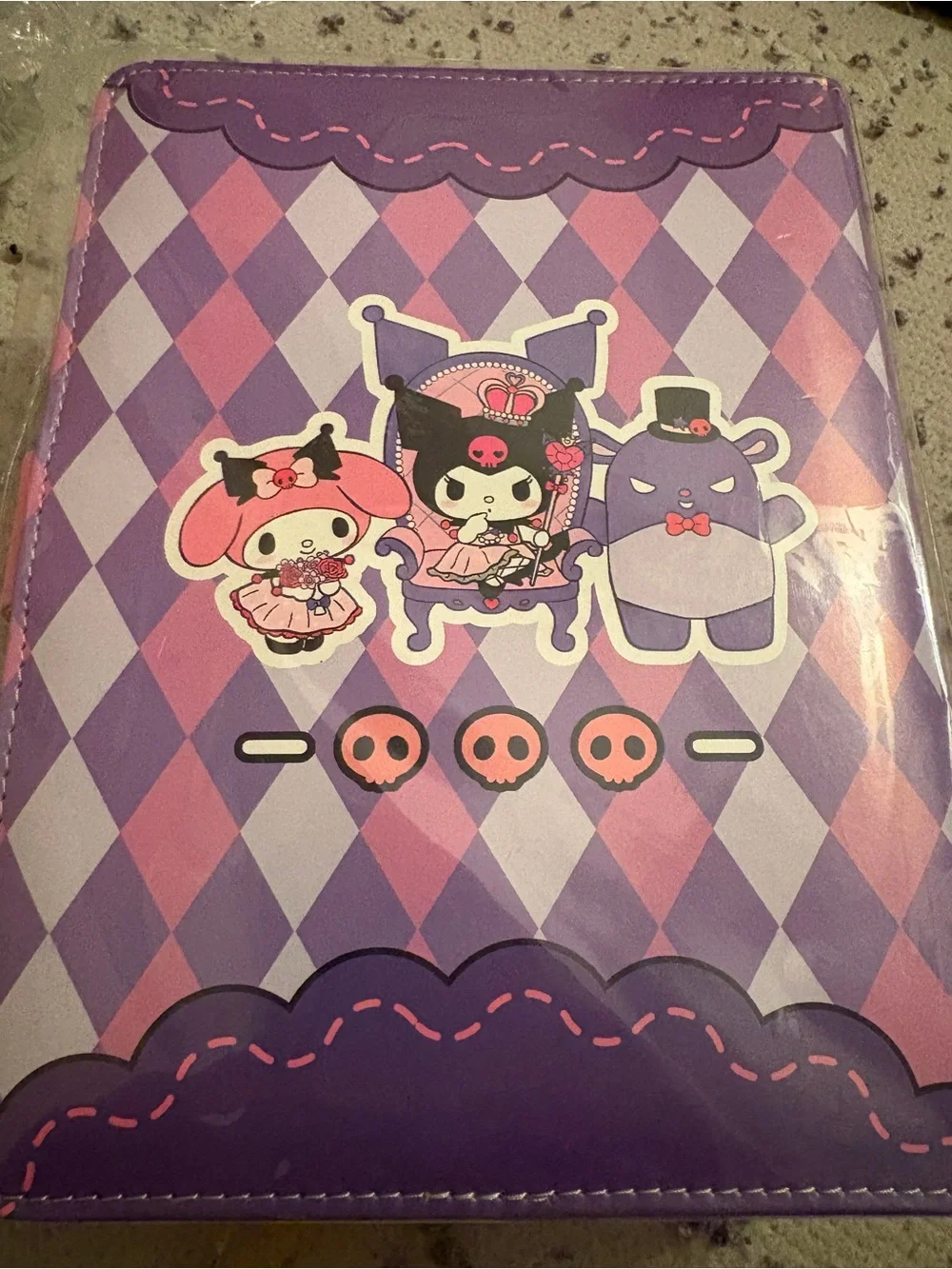 Sanrio  Purple family binder and‎ binder paper